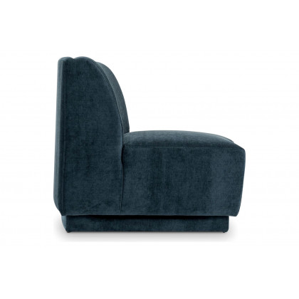 Moe's Yoon Slipper Chair - Nightshade Blue