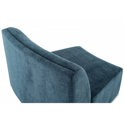 Moe's Yoon Slipper Chair - Nightshade Blue