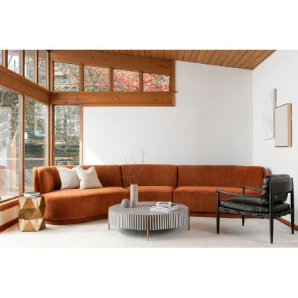 Moe's Yoon Compass Modular Sectional - Fired Rust