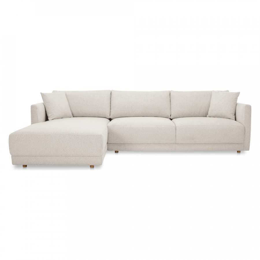 Moe's Bryn Rustic Left Facing Sectional - Oyster