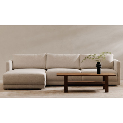 Moe's Bryn Rustic Left Facing Sectional - Oyster
