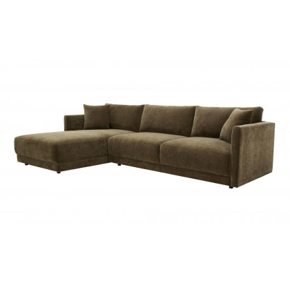 Moe's Bryn Rustic Left Facing Sectional - Heritage Green