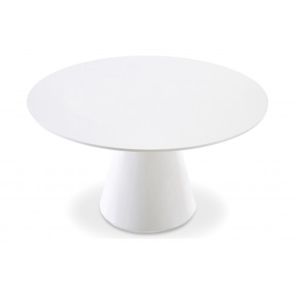 Moe's Otago Round Dining Table - White, 54"
