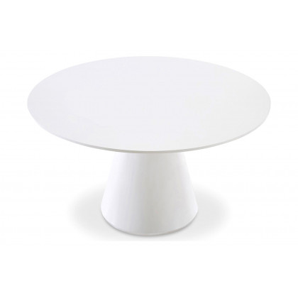 Moe's Otago Round Dining Table - White, 54"