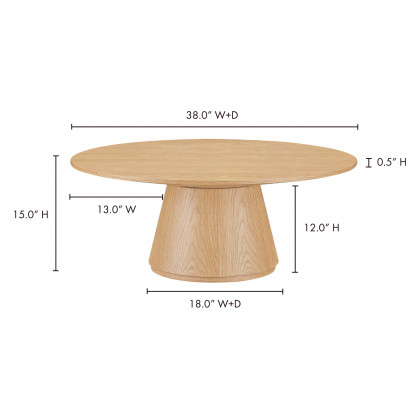 Moe's Otago Coffee Table - Oak