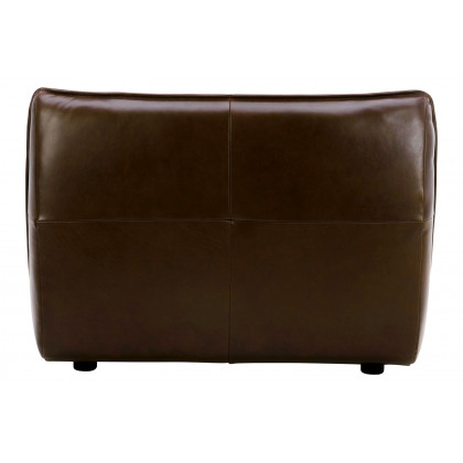 Moe's Zeppelin Leather Slipper Chair - Brown