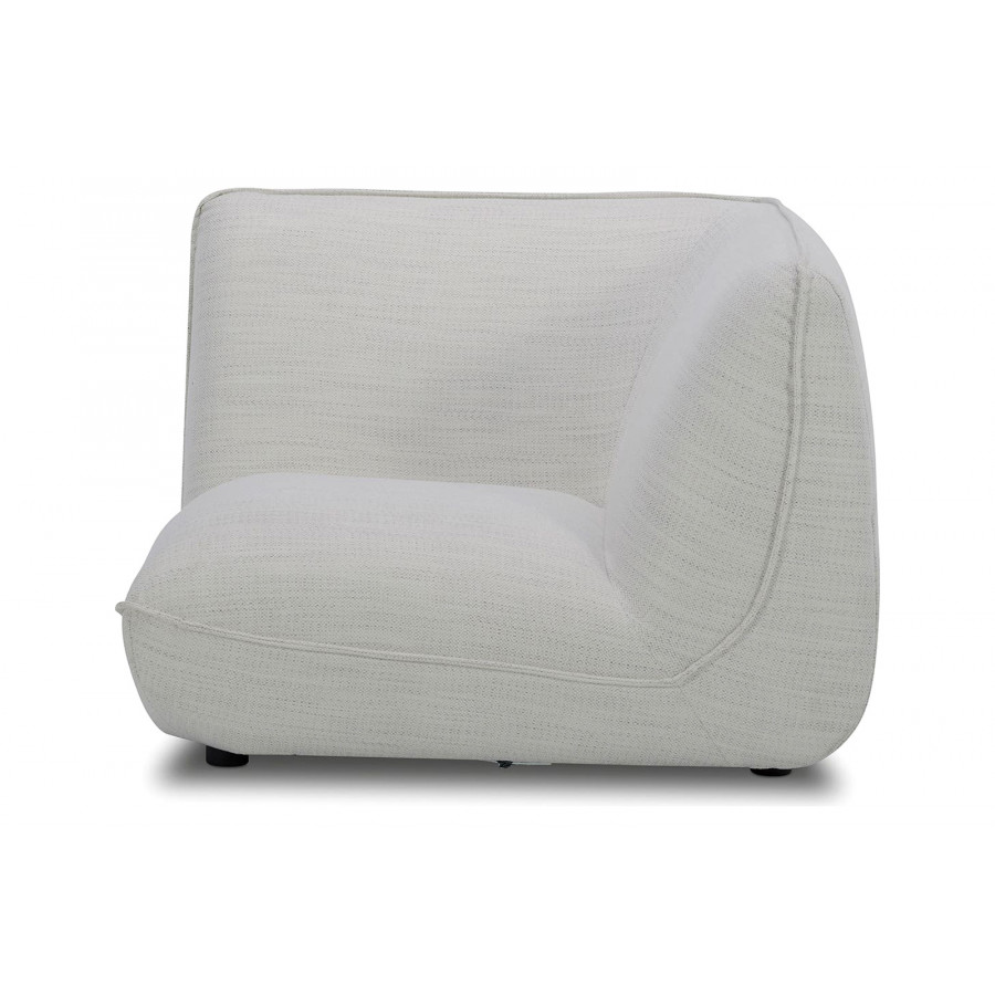 Moe's Zeppelin Corner Chair - Stone White