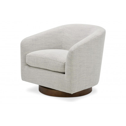 Moe's Oscy Swivel Chair - Splashed White