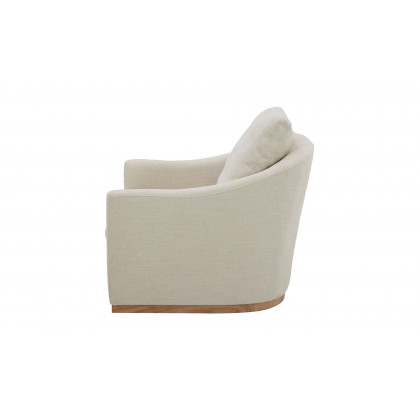 Moe's Linden Rustic Swivel Chair - Soft Beige