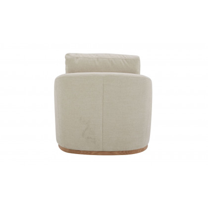 Moe's Linden Rustic Swivel Chair - Soft Beige