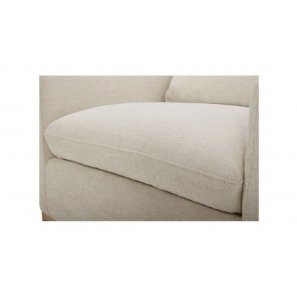 Moe's Linden Rustic Swivel Chair - Soft Beige