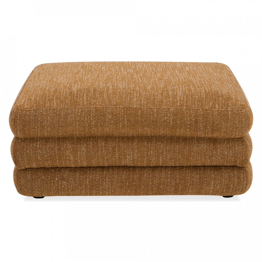 Moe's Lowtide Contemporary Straight Ottoman - Amber Glow