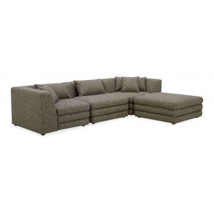 Moe's Lowtide Lounge Contemporary Modular Sectional - Stone Tweed