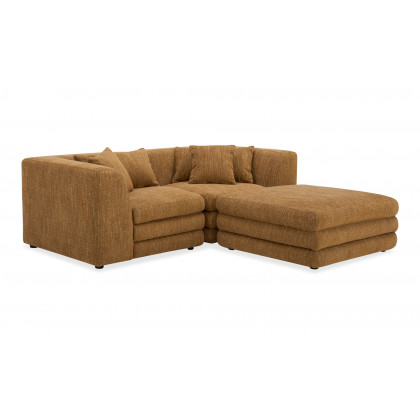 Moe's Lowtide Nook Contemporary Sectional - Amber Glow