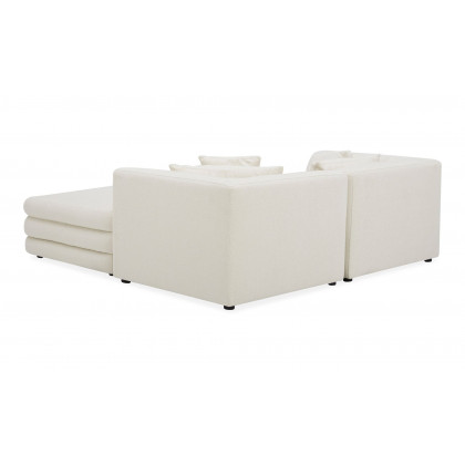 Moe's Lowtide Nook Contemporary Sectional - Warm White