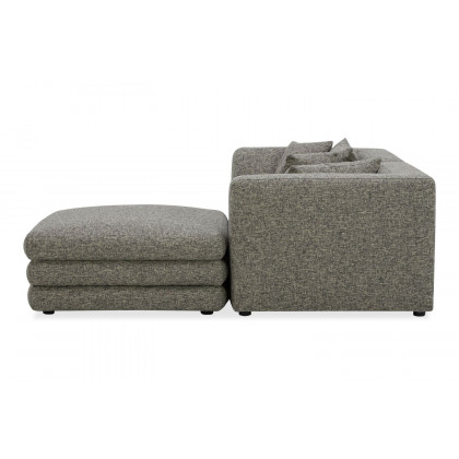 Moe's Lowtide Nook Contemporary Modular Sectional - Stone Tweed