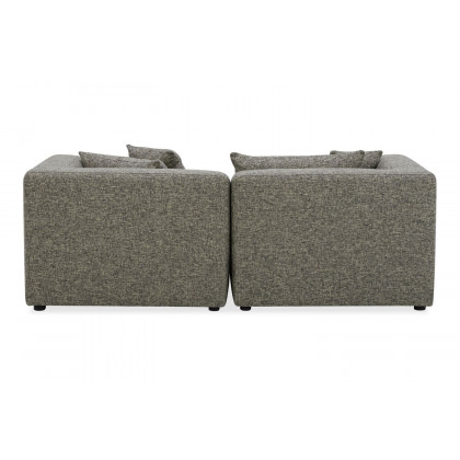 Moe's Lowtide Nook Contemporary Modular Sectional - Stone Tweed