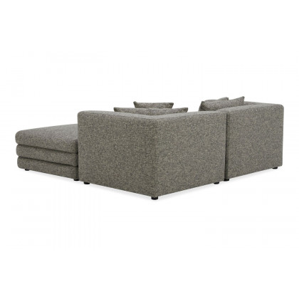 Moe's Lowtide Nook Contemporary Modular Sectional - Stone Tweed