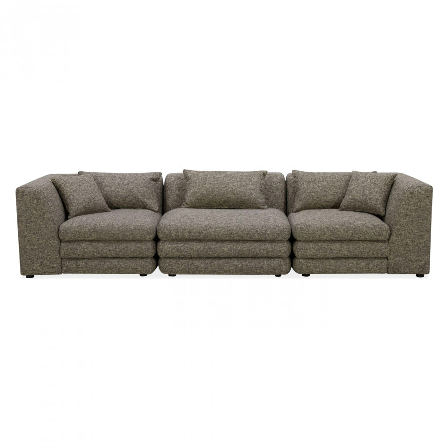 Moe's Lowtide Contemporary Modular Sofa - Stone Tweed