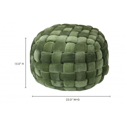Moe's Jazzy Pouf - Chartreuse