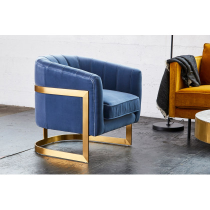 Moe's - Carr Armchair in Blue