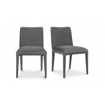 Moe's Calla Contemporary Dining Chair Set of 2 - Dark Gray