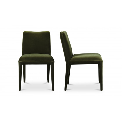 Moe's Calla Contemporary Dining Chair Set of 2 - Green Velvet