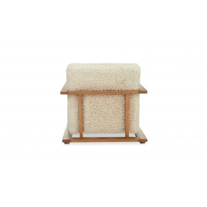 Moe's Eckersley Modern Lounge Chair - Cream