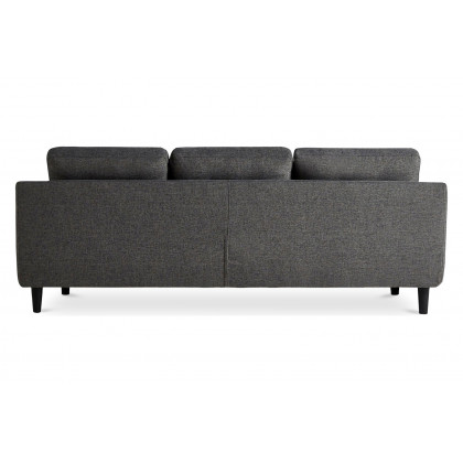 Moe's Belagio Sofa Bed With Chaise - Charcoal Gray, Right Facing