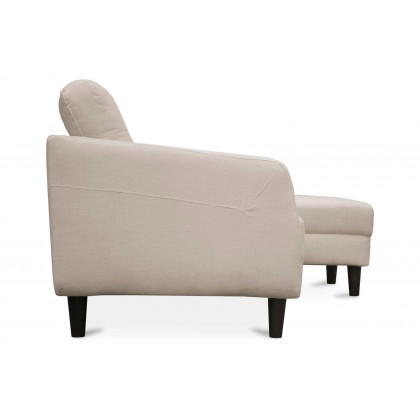 Moe's Belagio Sofa Bed With Chaise - Beige, Right Facing