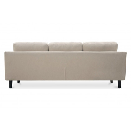 Moe's Belagio Sofa Bed With Chaise - Beige, Right Facing