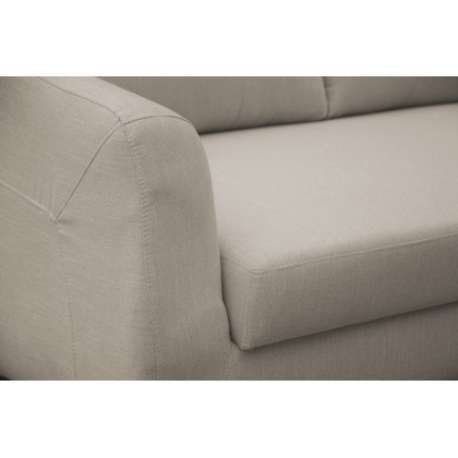 Moe's Belagio Sofa Bed With Chaise - Beige, Right Facing