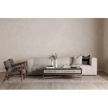 Moe's Lyric Slipper Chair - Beige