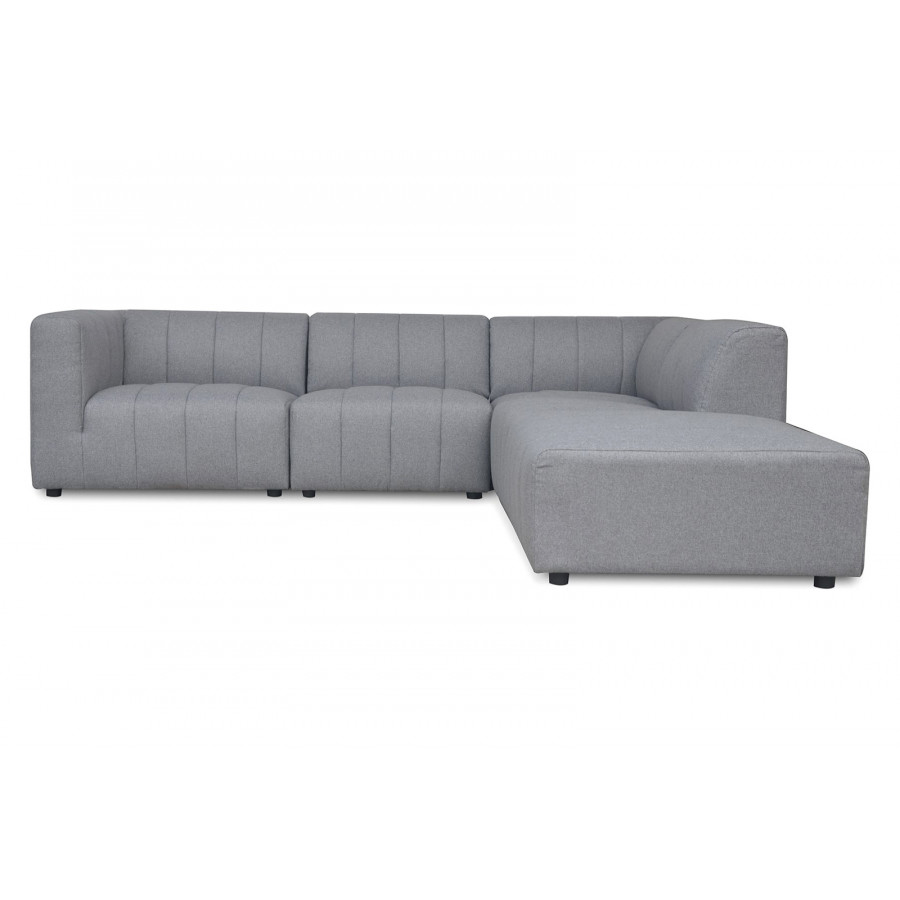Moe's Lyric Dream Modular Sectional - Gray, Right Chaise