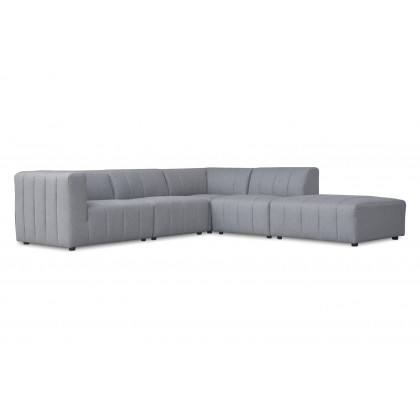 Moe's Lyric Dream Modular Sectional - Gray, Right Chaise