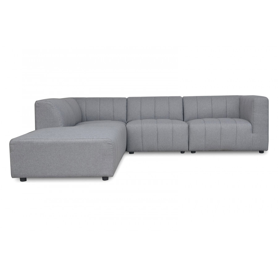 Moe's Lyric Dream Modular Sectional - Gray, Left Chaise
