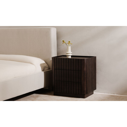 Moe's Ichigo Modern Queen Size Bed - Light Gray