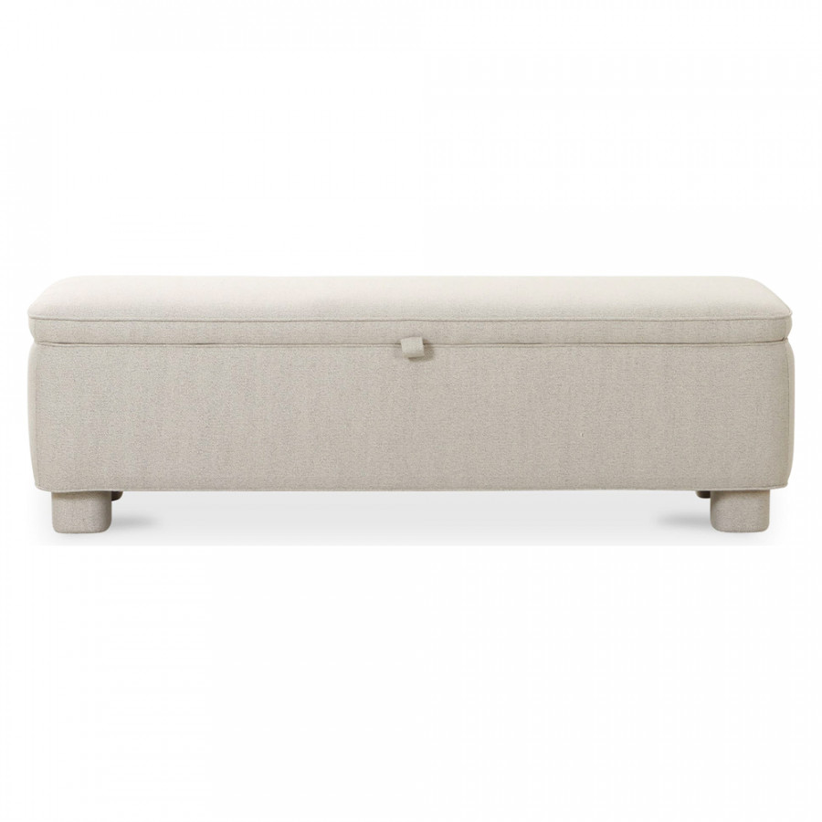 Moe's Ichigo Modern Storage Bench - Light Gray