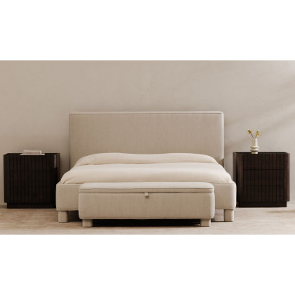 Moe's Ichigo Modern Storage Bench - Light Gray