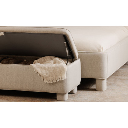 Moe's Ichigo Modern Storage Bench - Light Gray