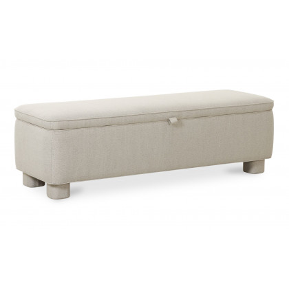 Moe's Ichigo Modern Storage Bench - Light Gray