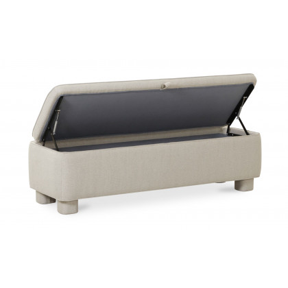 Moe's Ichigo Modern Storage Bench - Light Gray