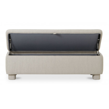 Moe's Ichigo Modern Storage Bench - Light Gray