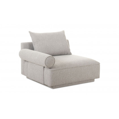 Moe's Rosello Contemporary Left Arm Chair - Light Gray