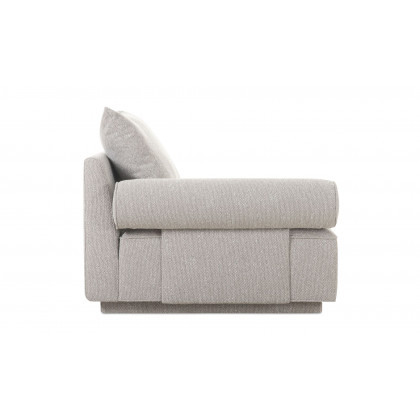 Moe's Rosello Contemporary Left Arm Chair - Light Gray
