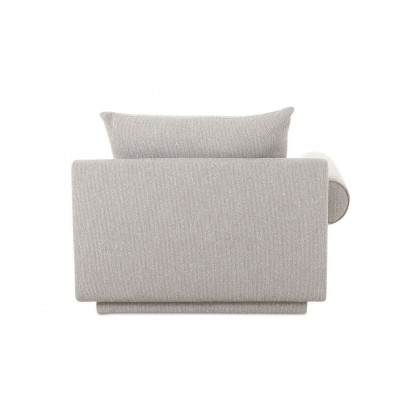 Moe's Rosello Contemporary Left Arm Chair - Light Gray