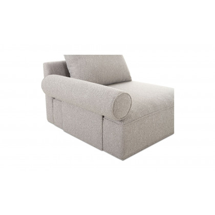 Moe's Rosello Contemporary Left Arm Chair - Light Gray