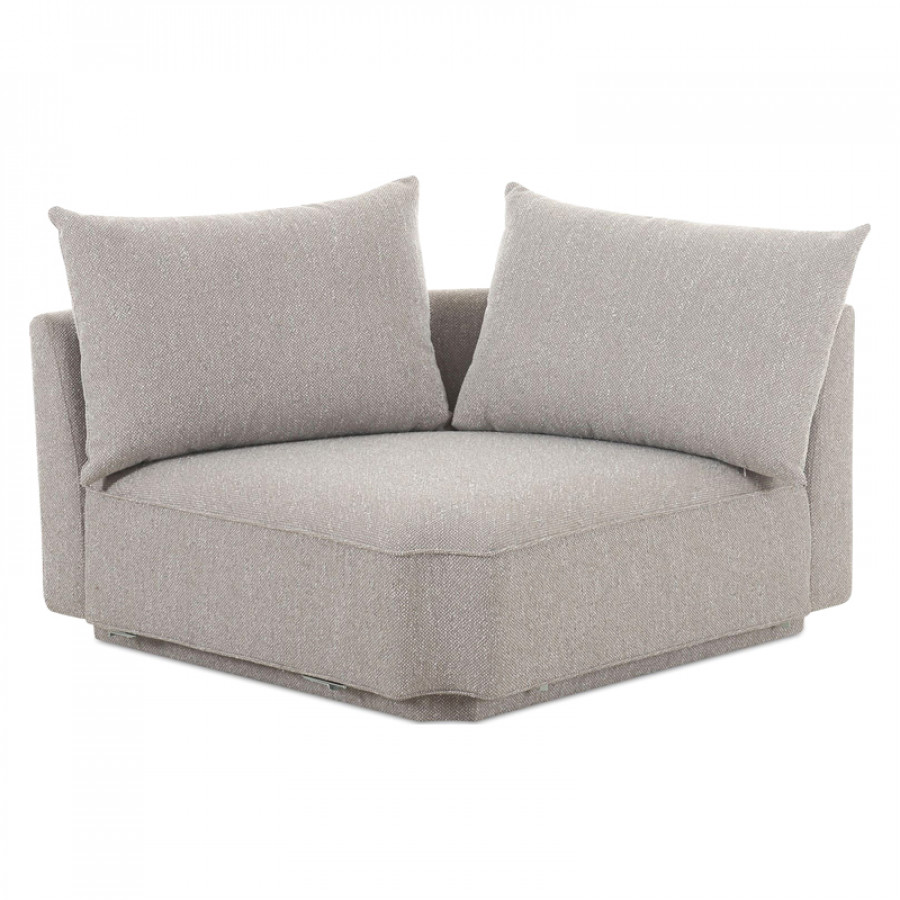 Moe's Rosello Contemporary Corner Chair - Light Gray