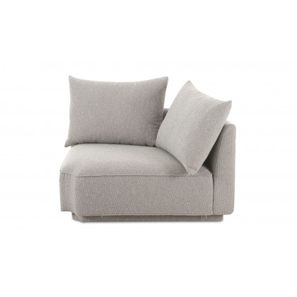 Moe's Rosello Contemporary Corner Chair - Light Gray