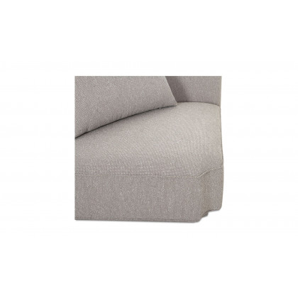 Moe's Rosello Contemporary Corner Chair - Light Gray